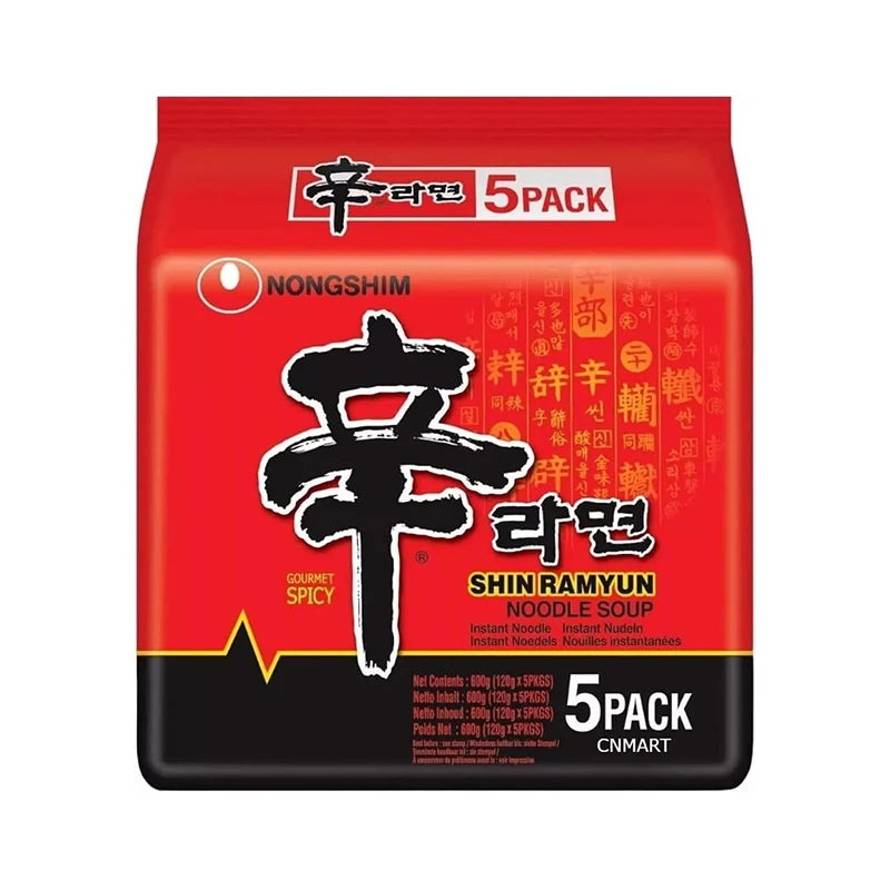 NongShim, Shin Ramyun Instant Ramen Noodle , Gourmet Spicy (Pack of 40)