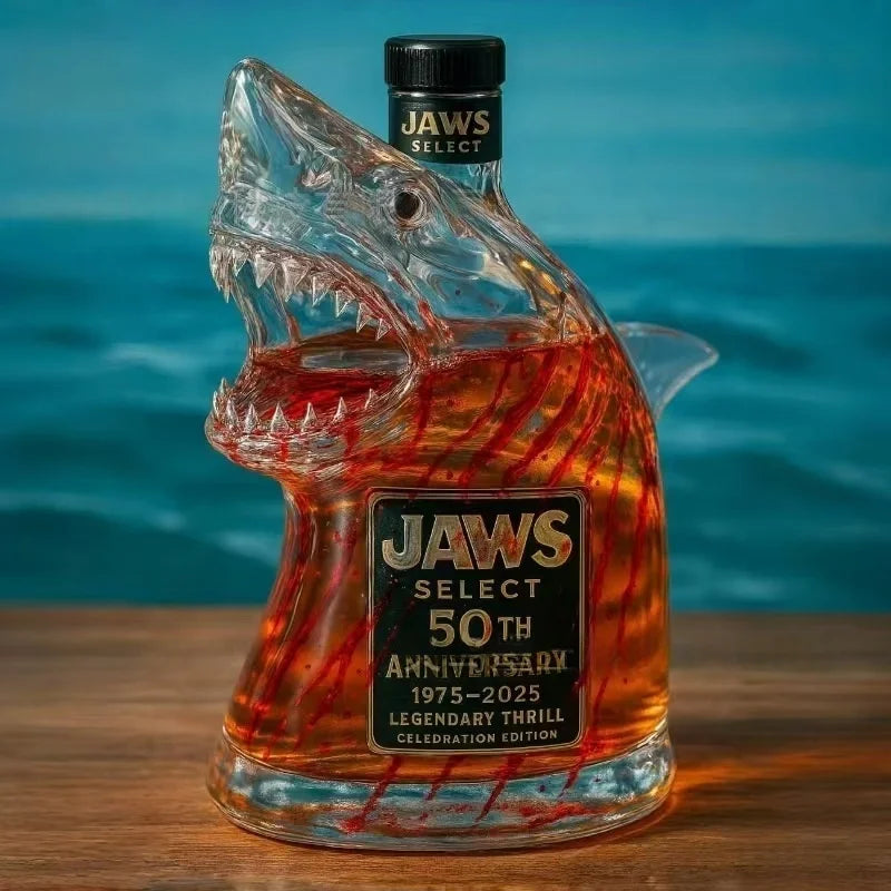 Hot Funny Shark Whiskey Bottle Middle Finger Turtle Whiskey Glass Decanter Home Decor Animal Wine Bottle Statue Collection Toy