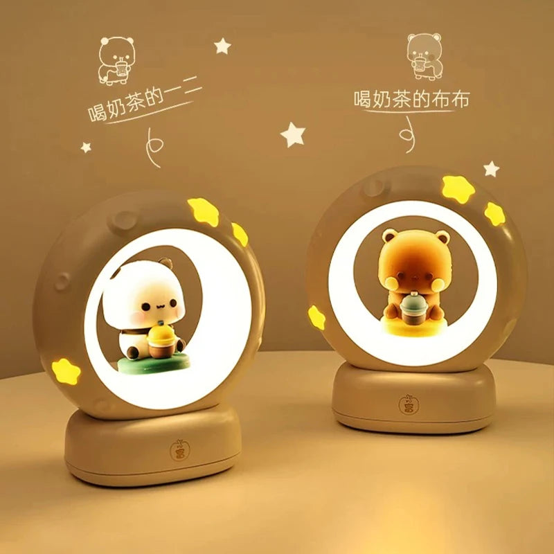 Bubu Dudu LED Night Light USB Charging With Gift Card Gift Box Couple Gift