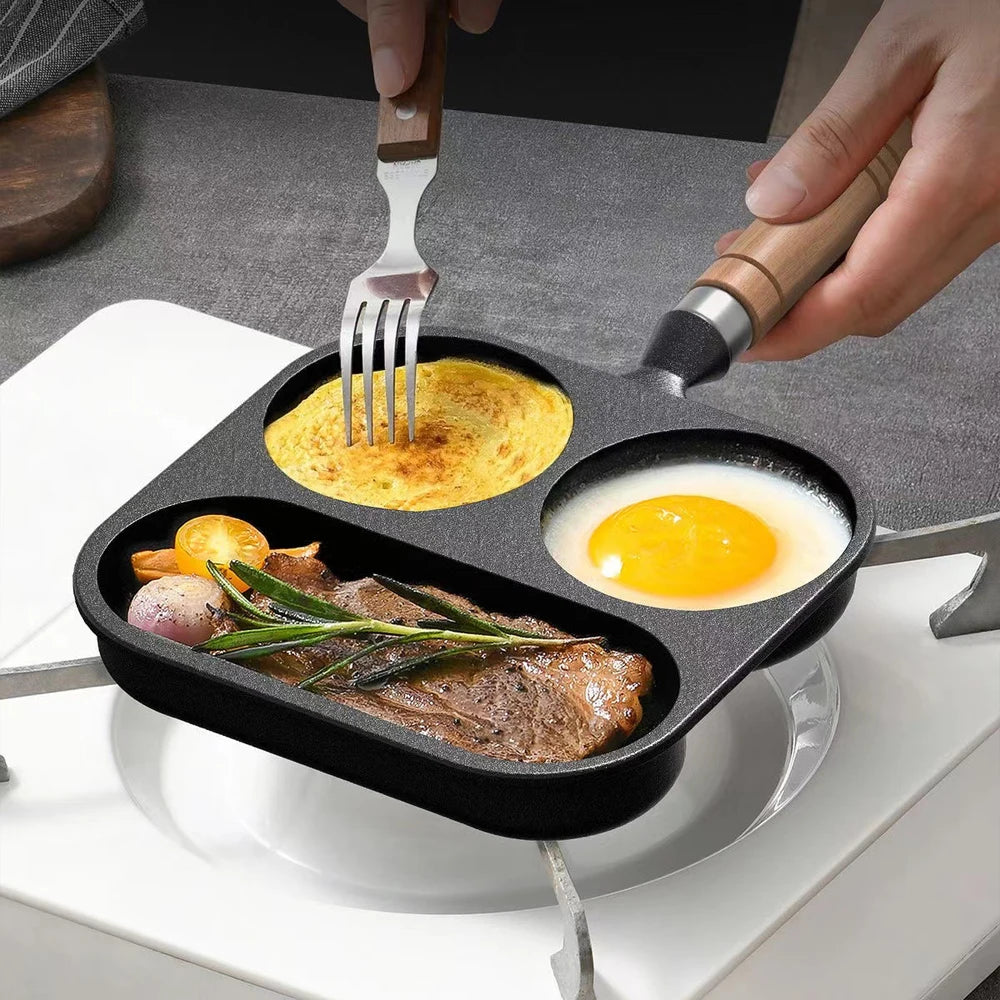 Pre-Seasoned Cast Iron Skillet Frying Pan Oven Safe Cookware for Indoor and Outdoor Use - Grill, Stovetop, Black - 7pcs