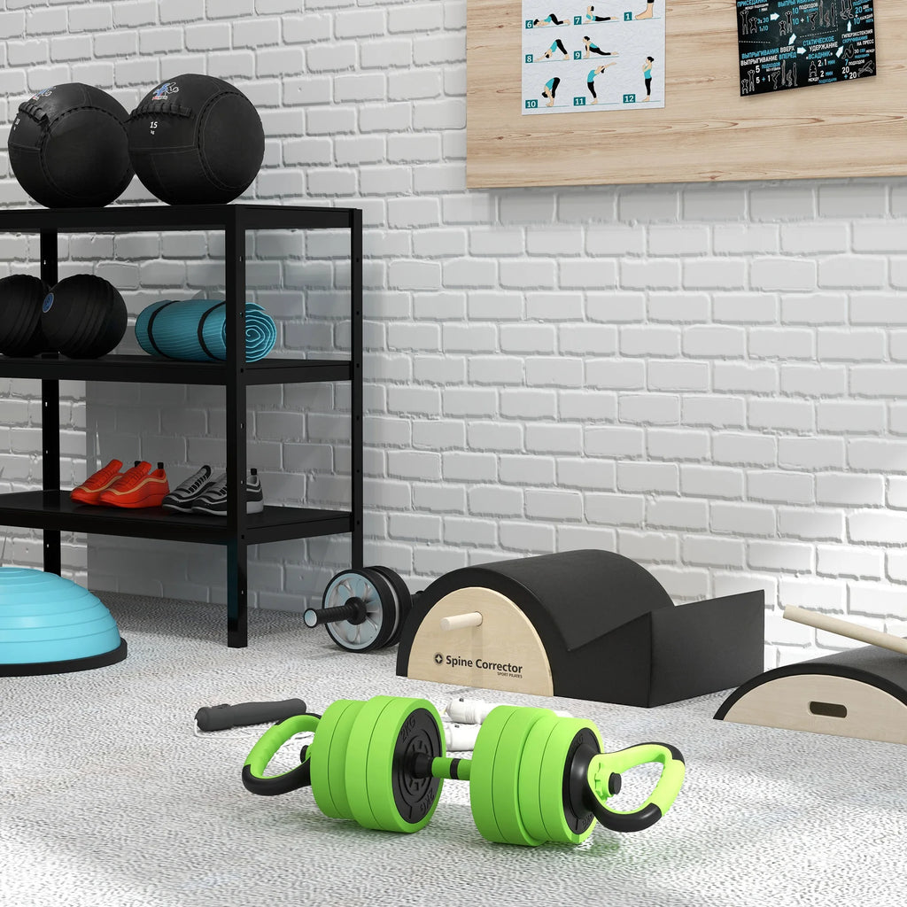 SPORTNOW 4-in-1 Adjustable Weight Dumbbells Set, Used as Barbell, Kettlebell, Push up Stand, Free Weights Set for Men and Women