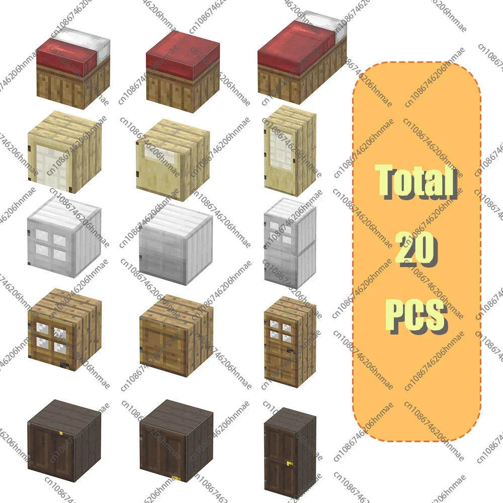 Magnetic Building Blocks Minecraft Mine World Magnet Cube Construction Set Toys
