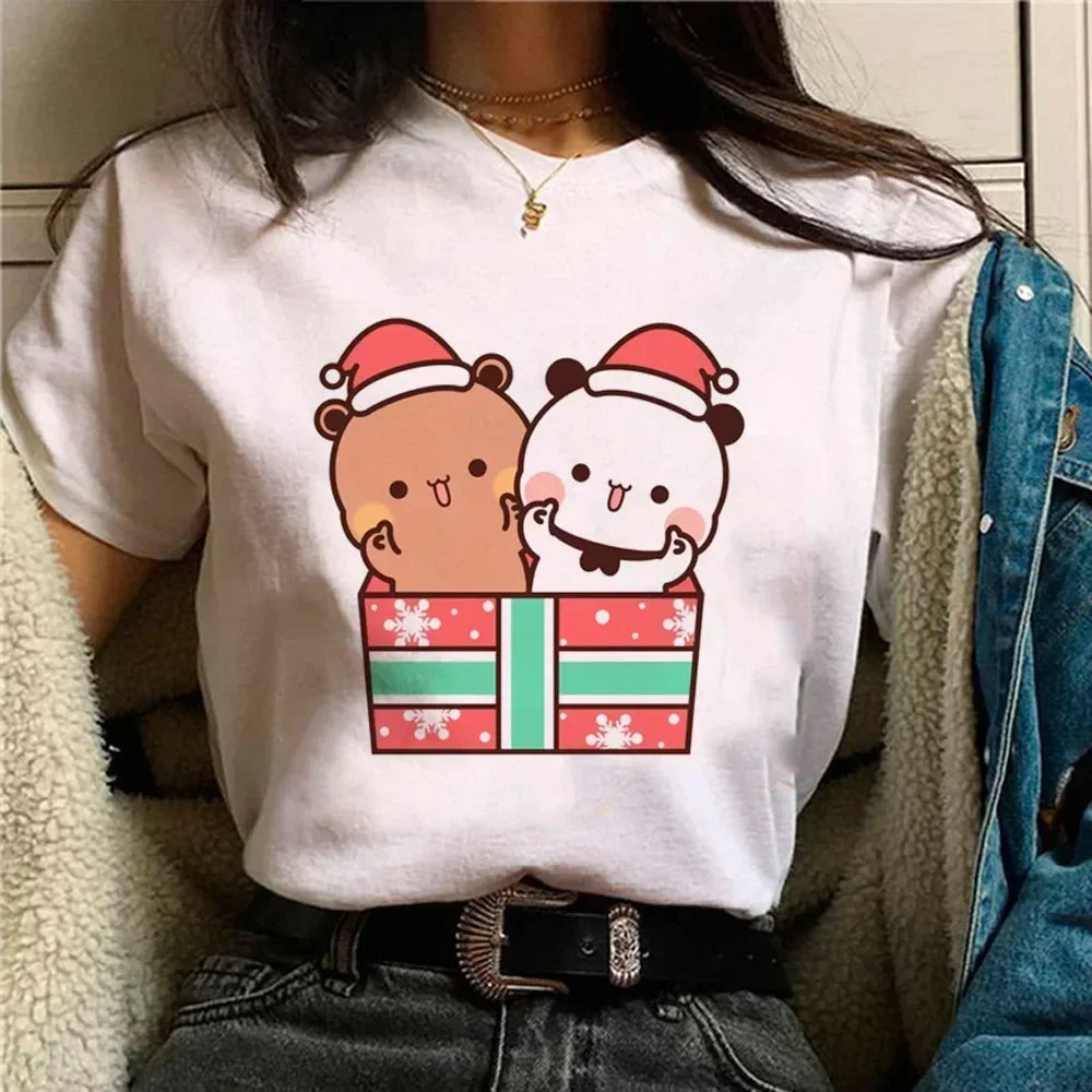 Bubu Dudu T-shirt Female Cartoon Print Pattern T-shirt Girl Free P&P 6-11 Days