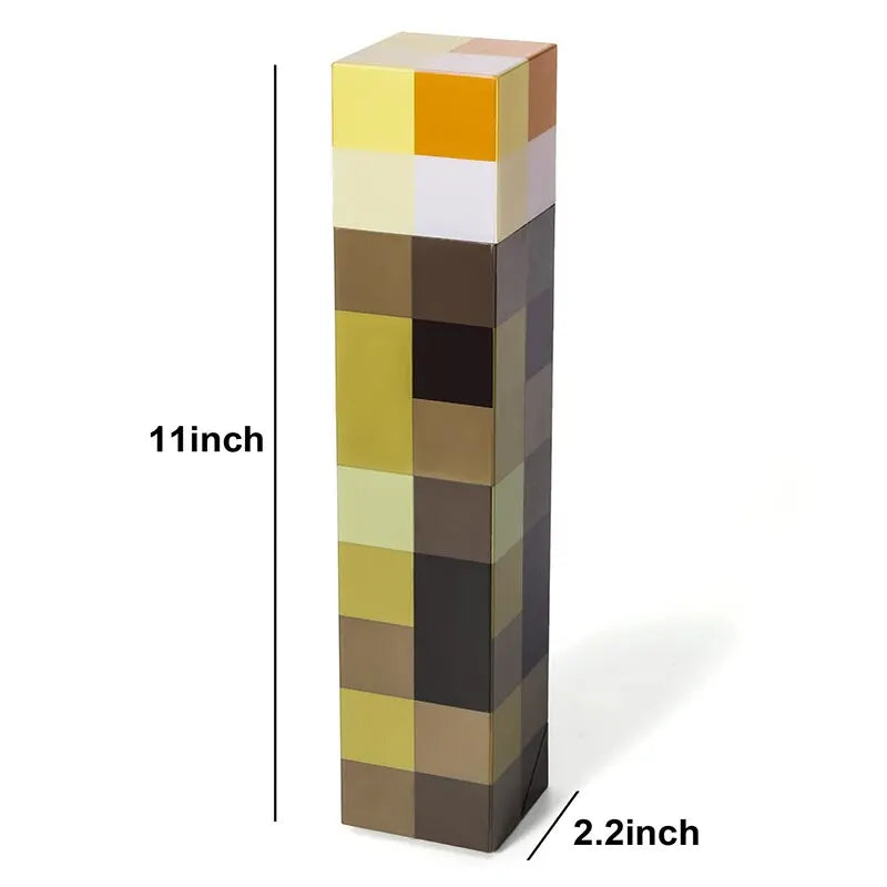 Minecraft Flashlight Torch Lamp Bedroom Decorative Light LED Night Light USB
