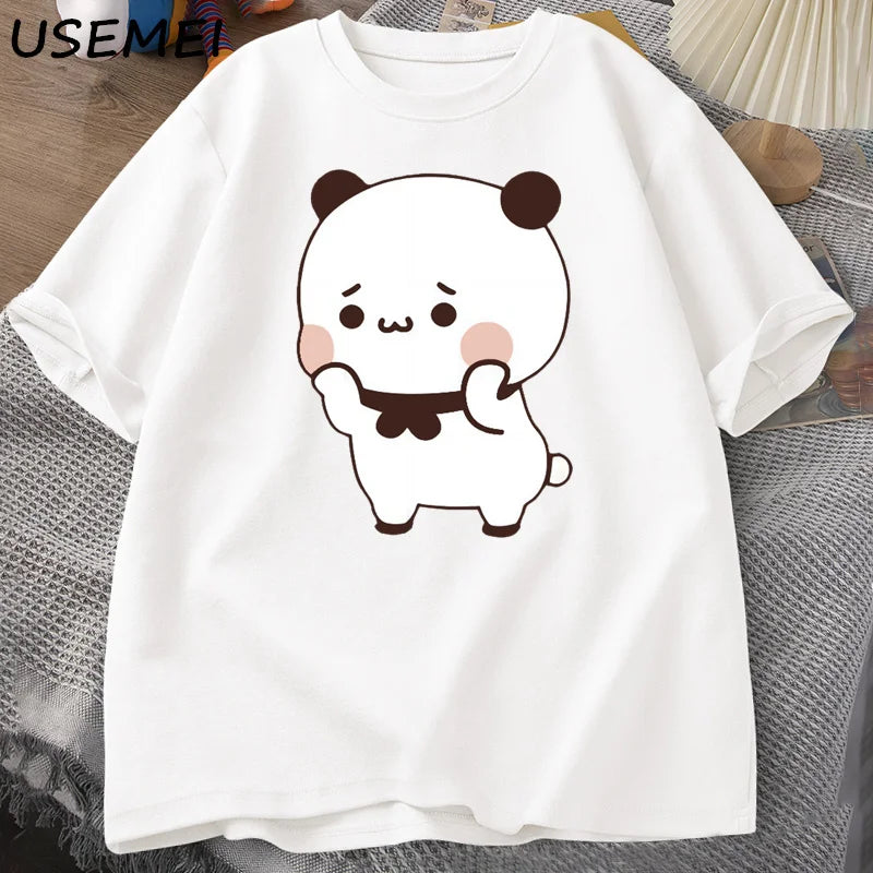 Bubu Dudu Cute T-Shirt Flower Romantic  Funny Cute  Couple T Shirt Clothes