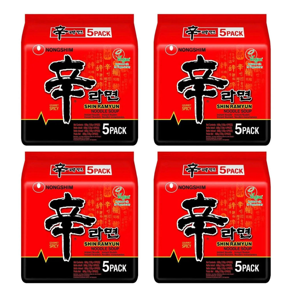 NongShim, Shin Ramyun Instant Ramen Noodle , Gourmet Spicy (Pack of 40)