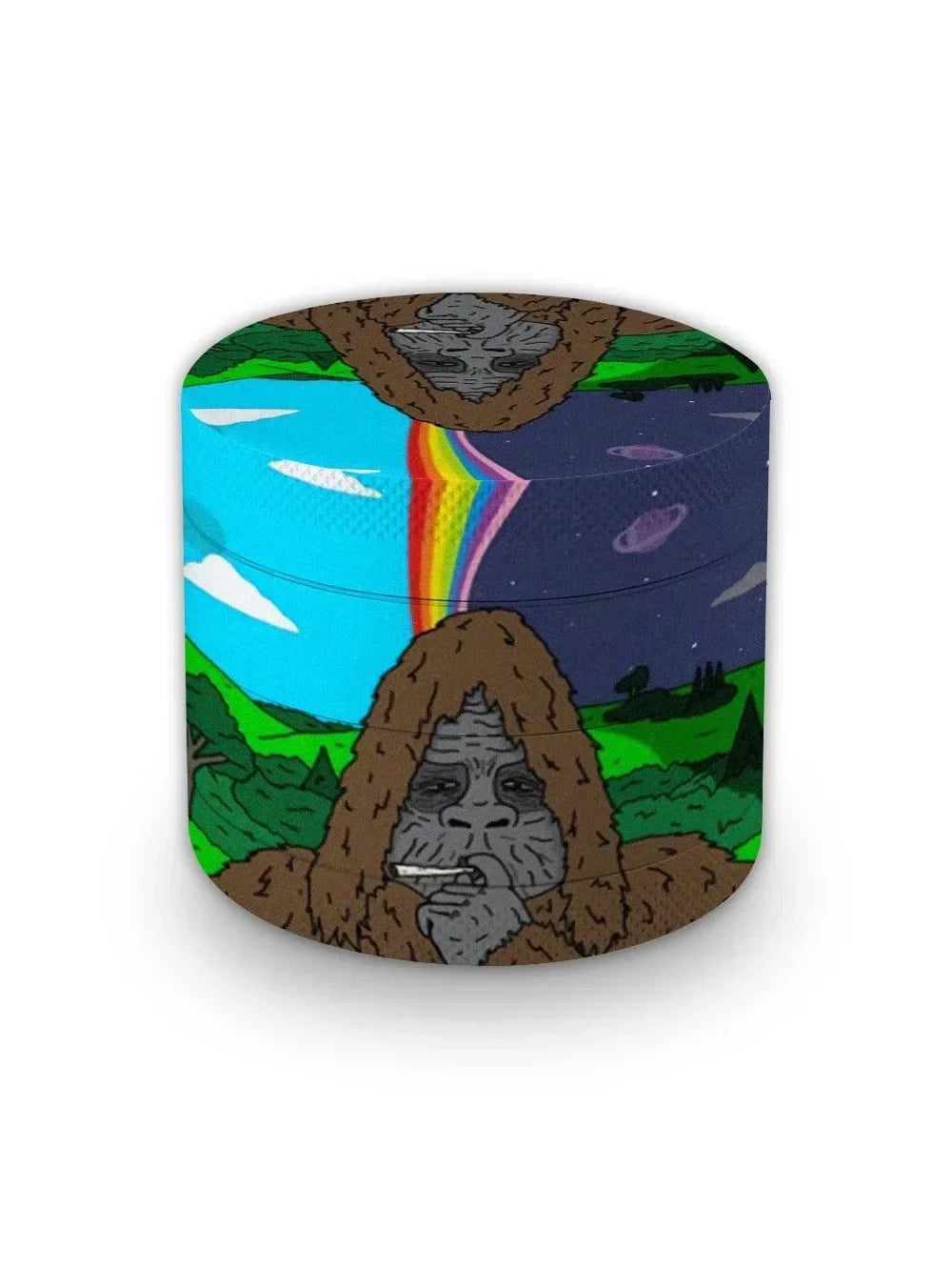 Sassy Sasquatch Metal Grinder& Metal Rolling Tray 6-10 days FREE POSTAGE