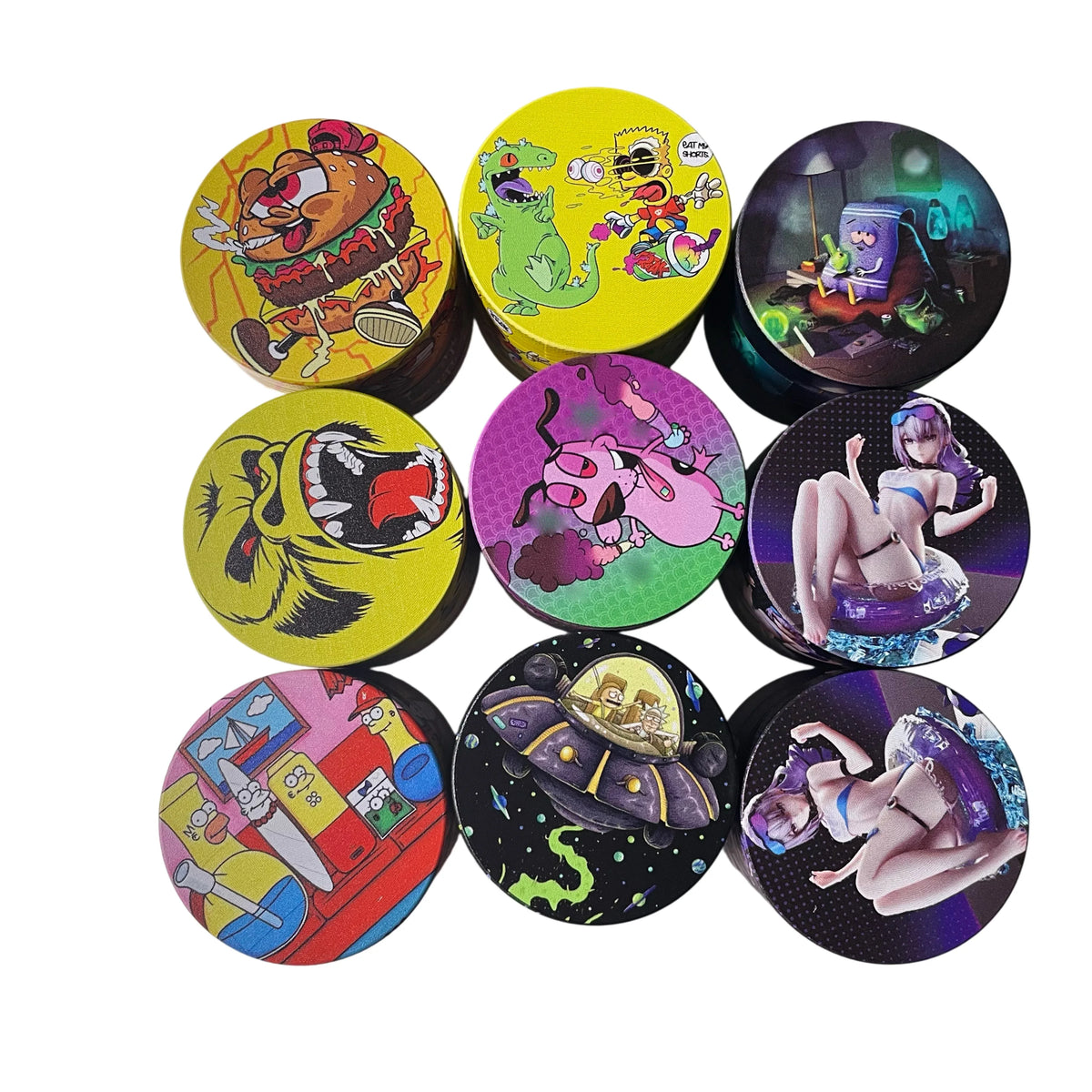 2inch/50mm Multi Design Metal Herb Grinder Collection