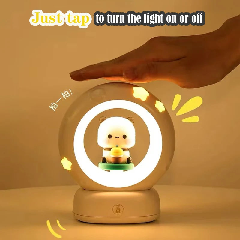 Bubu Dudu LED Night Light USB Charging With Gift Card Gift Box Couple Gift