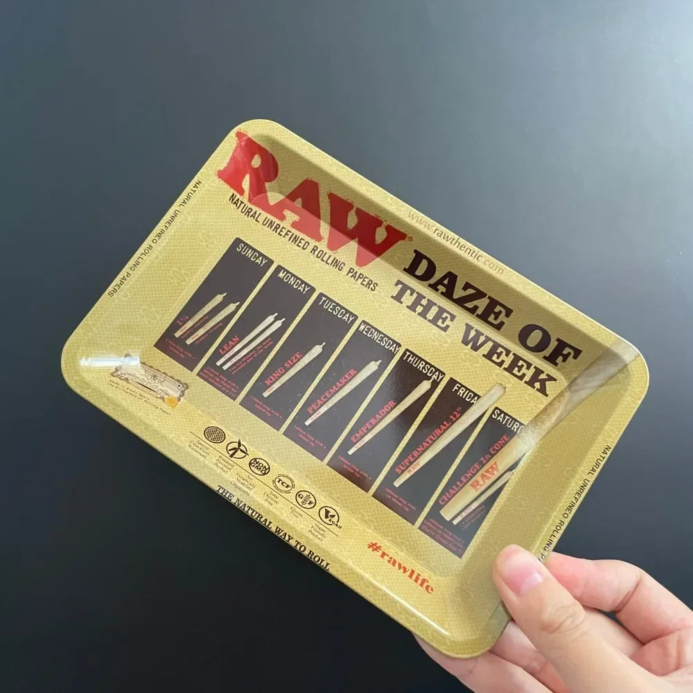 RAW Rolling Tray Multiple Cool Designs Gift  18*12.5cm Smoking Accessories