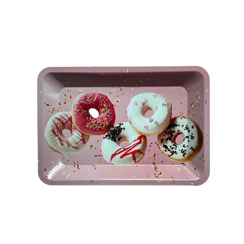 Metal Rolling Tray Tobacco  Free Shipping Plate Cigar Smoking 180*125mm