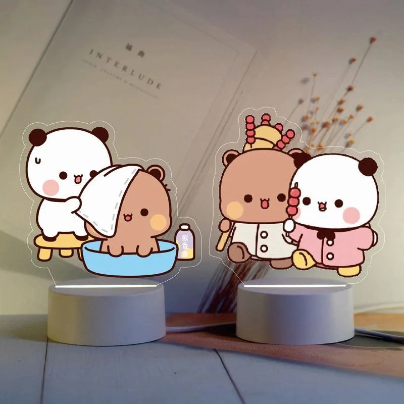 Bubu Dudu Night Light Couples Gift Cute Room Decoration Lamp