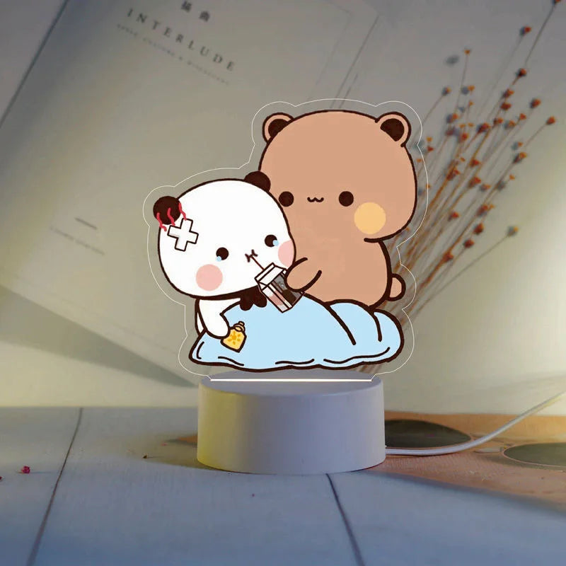 Bubu Dudu Night Light Couples Gift Cute Room Decoration Lamp