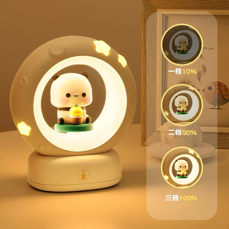 Bubu Dudu LED Night Light USB Charging With Gift Card Gift Box Couple Gift