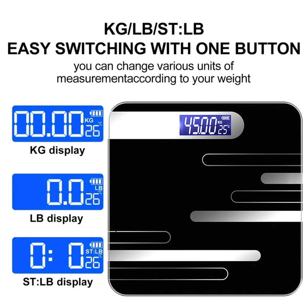 Smart Body Fat Scale Wireless LED Digital Bathroom Weight Scale Free P&P 2-5 Day