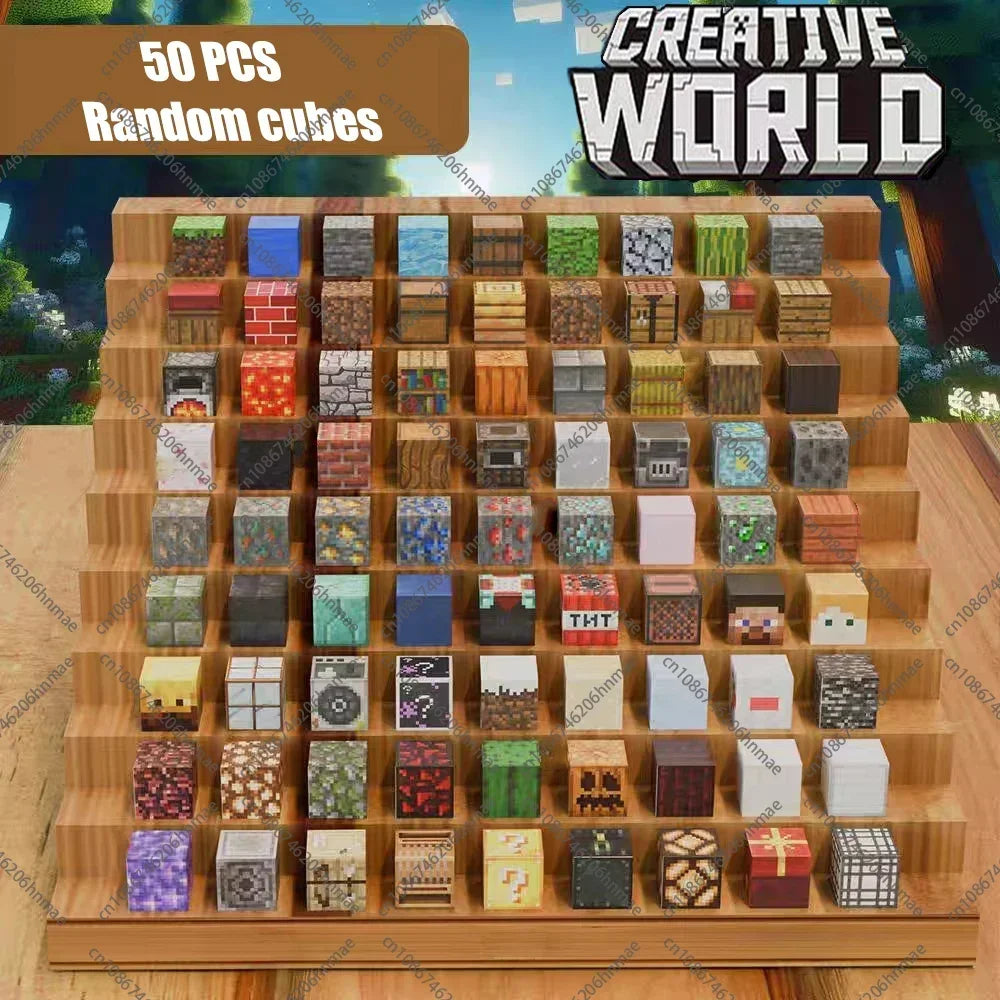 Magnetic Building Blocks Minecraft Mine World Magnet Cube Construction Set Toys