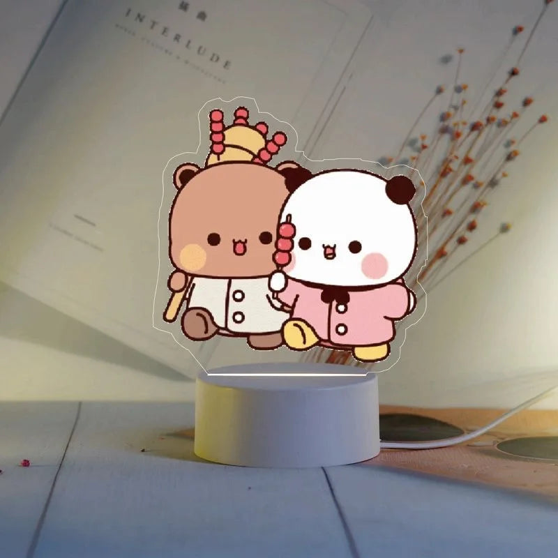 Bubu Dudu Night Light Couples Gift Cute Room Decoration Lamp