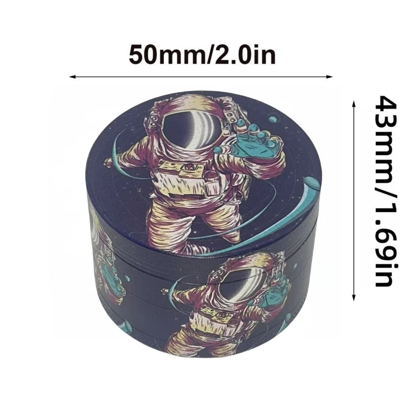 Astronaut Metal Grinder 50mm Tobacco Crusher 6-10 Days Free Fast Postage