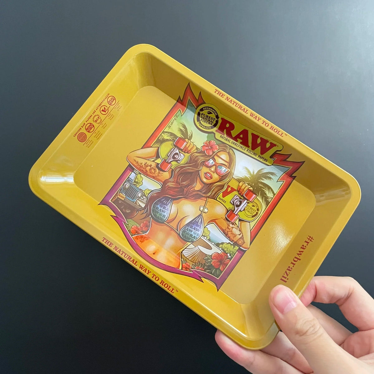 RAW Rolling Tray Multiple Cool Designs Gift  18*12.5cm Smoking Accessories