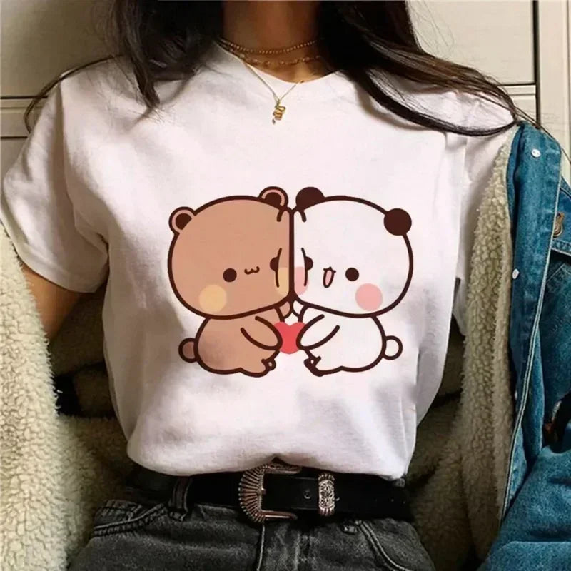Bubu Dudu T-shirt Female Cartoon Print Pattern T-shirt Girl Free P&P 6-11 Days