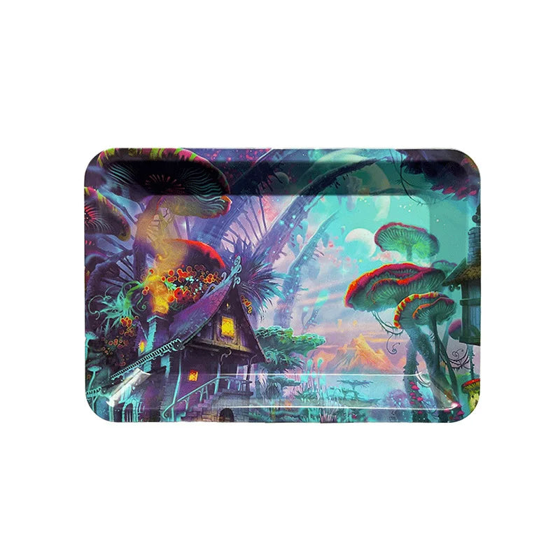 Metal Rolling Tray Tobacco  Free Shipping Plate Cigar Smoking 180*125mm