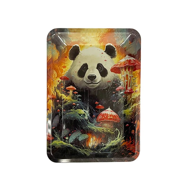 Cigar Rolling Tray Metal Storage Container Tinplate  Size 18x12.5cm