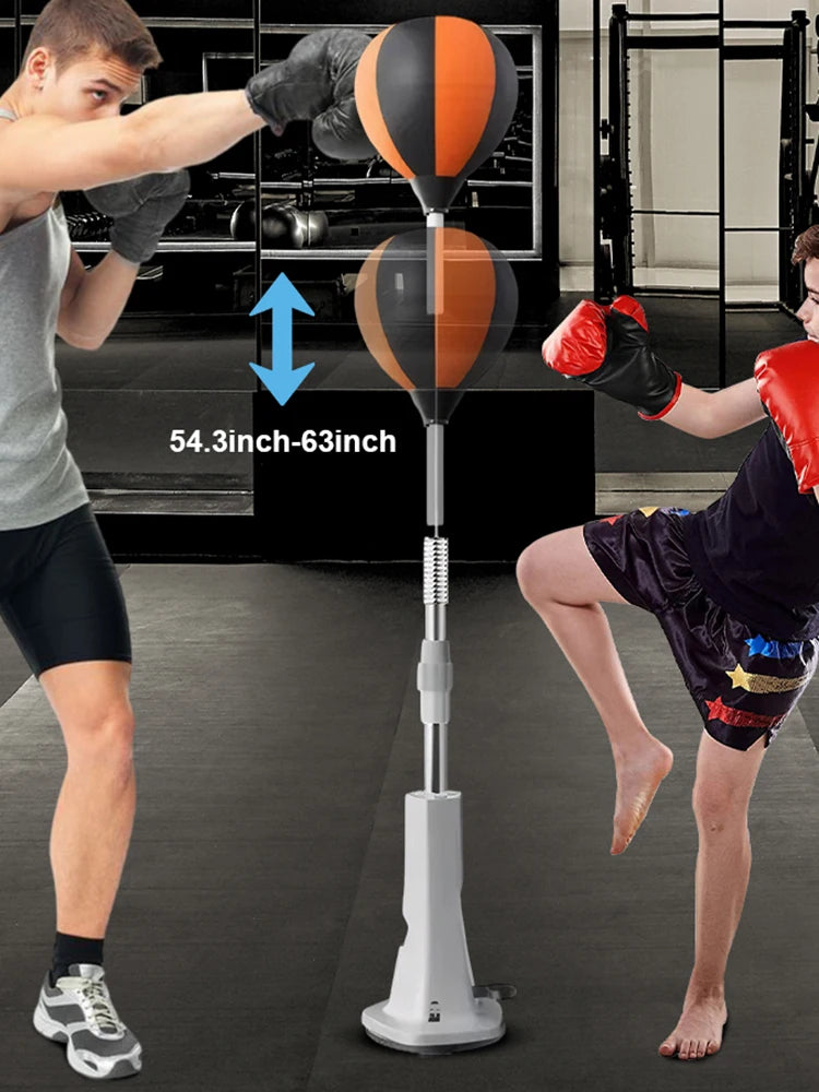 Boxing Bag with Stand Punching Reflex Ball Set Height Adjustable Boxing Equipment for Training Boxing Stress Relief & Fitness