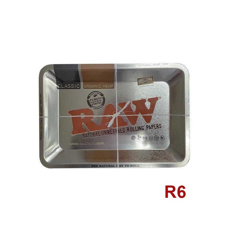 Cigar Rolling Tray Metal Storage Container Tinplate  Size 18x12.5cm