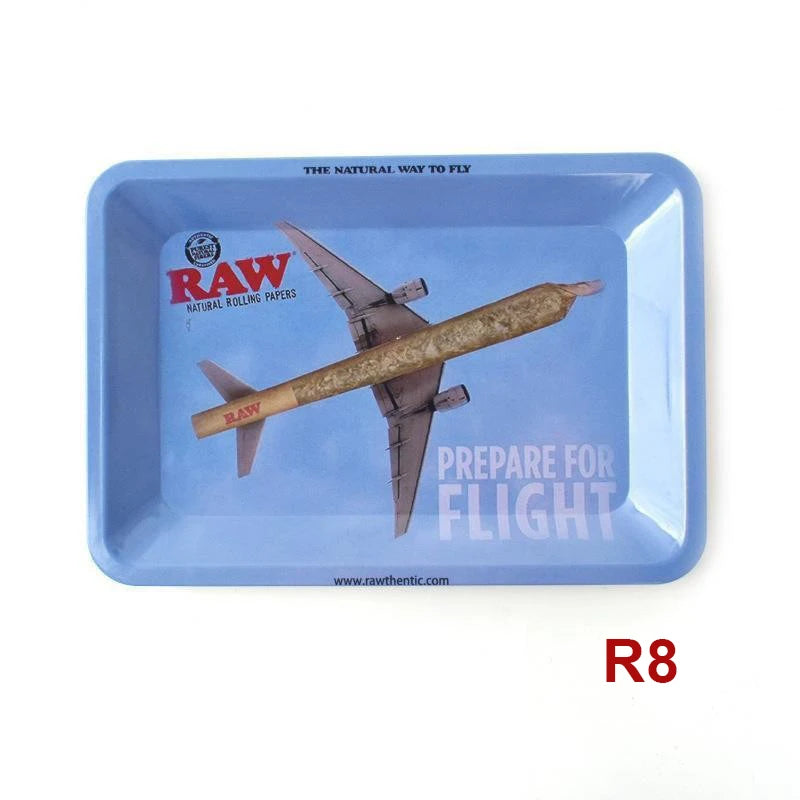 Cigar Rolling Tray Metal Storage Container Tinplate  Size 18x12.5cm