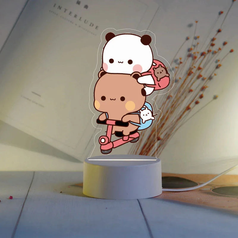 Bubu Dudu Night Light Couples Gift Cute Room Decoration Lamp