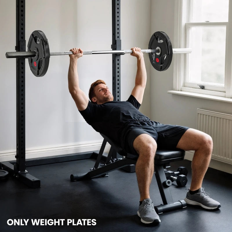 Weight Plate, 20kg Dumbbell Plate for Weightlifting and Strength Training Home Gym Fitness Workout, Black