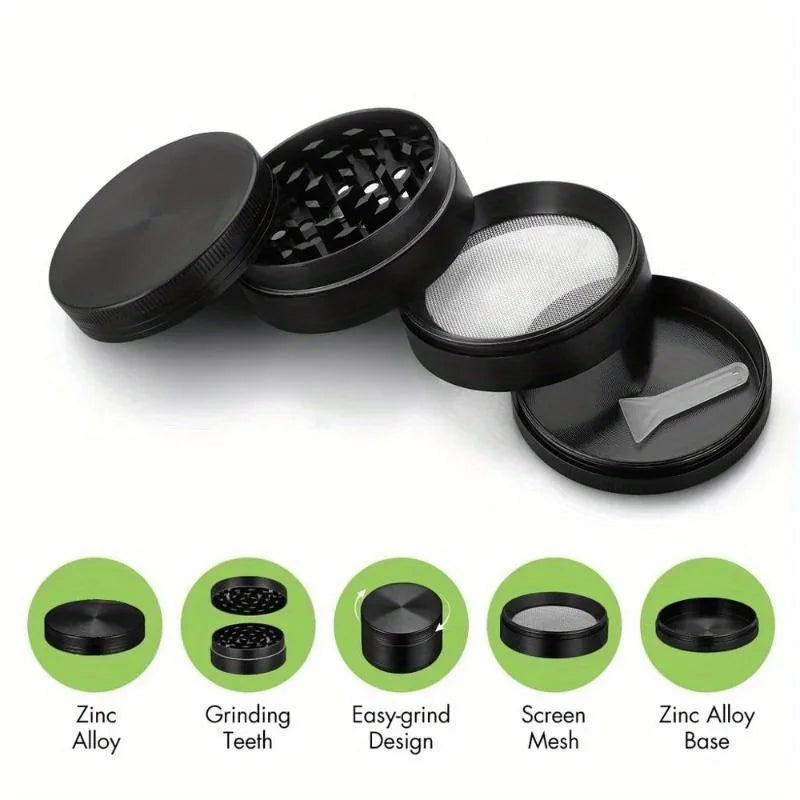 40mm Metal Herb Grinder 4-Layer Spice Pepper Crusher Mill Mortar Cutter Tobacco Raw Grass Grinder Shredder Smoking Accessories