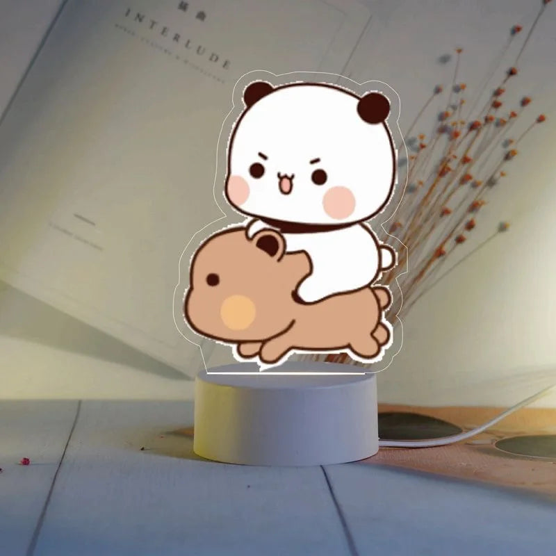 Bubu Dudu Night Light Couples Gift Cute Room Decoration Lamp