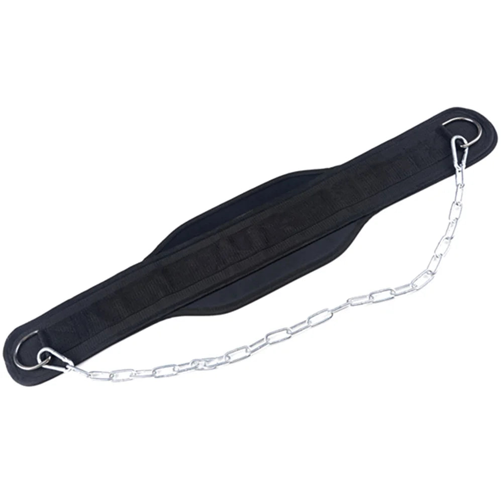 Weight Lifting Belt with Chain Weight Lifting Dip Belt Weightlifting Belt Workout Belt for Weight Lifting Squat Training Fitness
