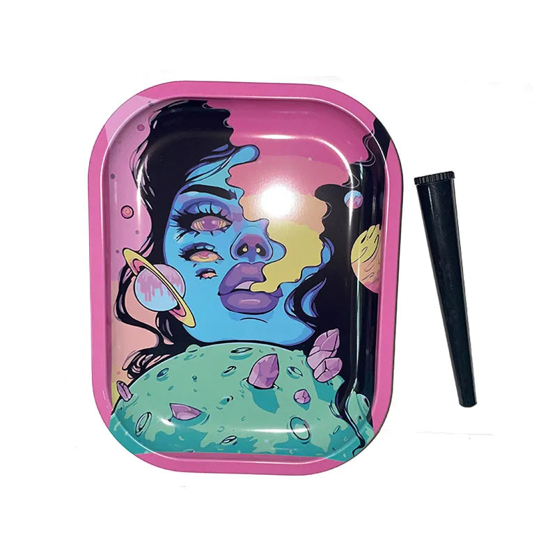 Metal Rolling Tray Variations And Doob Tube Fast Free Postage