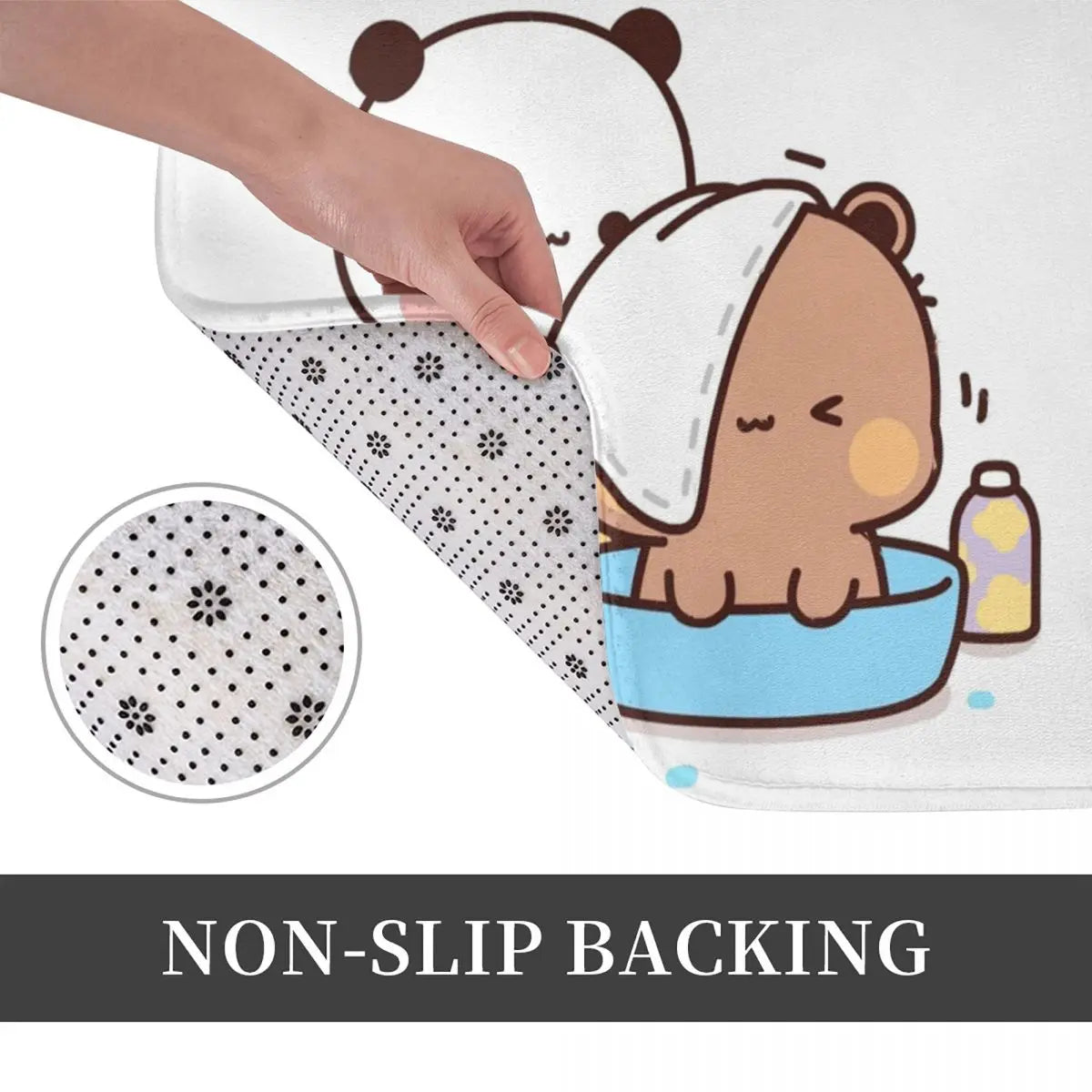 Bubu And Dudu Bath Foot Mat for Shower Home Decor Bear Bath Mat Quick Non Slip