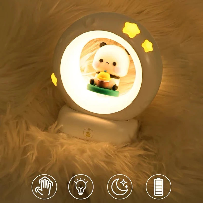 Bubu Dudu LED Night Light USB Charging With Gift Card Gift Box Couple Gift