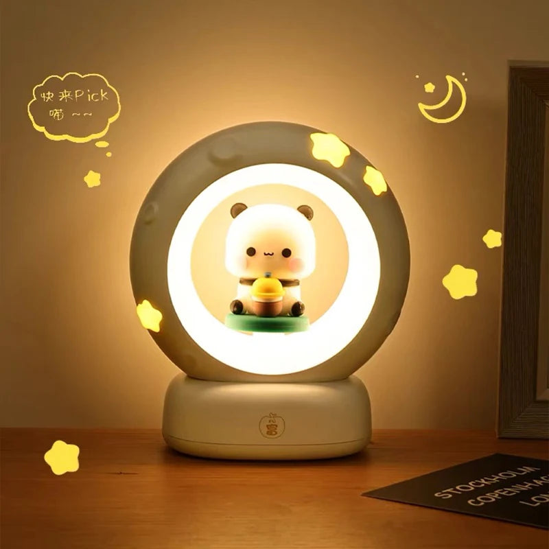 Bubu Dudu LED Night Light USB Charging With Gift Card Gift Box Couple Gift