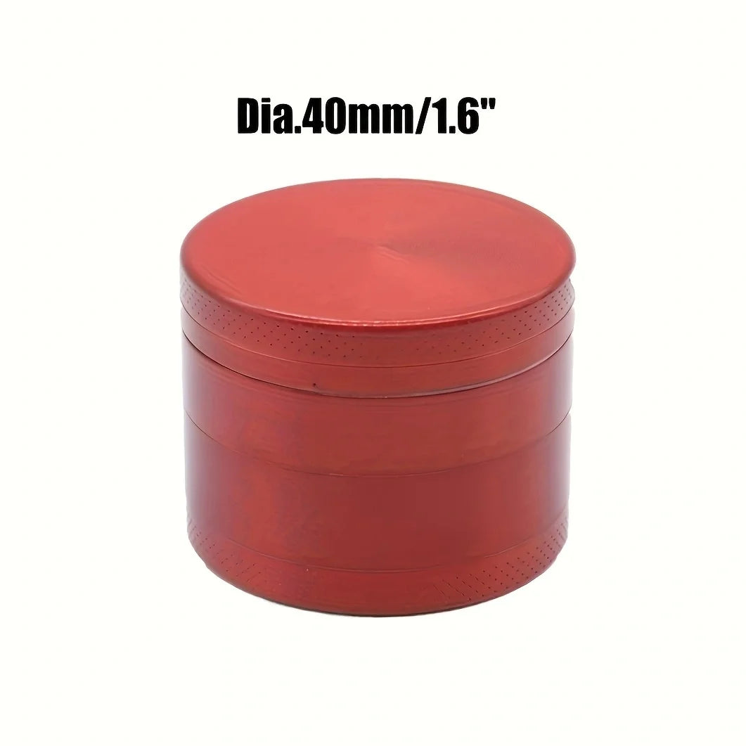 40mm Metal Herb Grinder 4-Layer Spice Pepper Crusher Mill Mortar Cutter Tobacco Raw Grass Grinder Shredder Smoking Accessories
